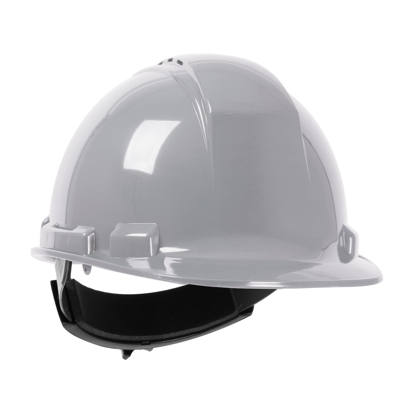 280-HP241RV PIP® Dynamic Whistler™ Vented Cap Style Hard Hat with HDPE Shell, 4-Point Textile Suspension and Wheel Ratchet Adjustment  - Gray